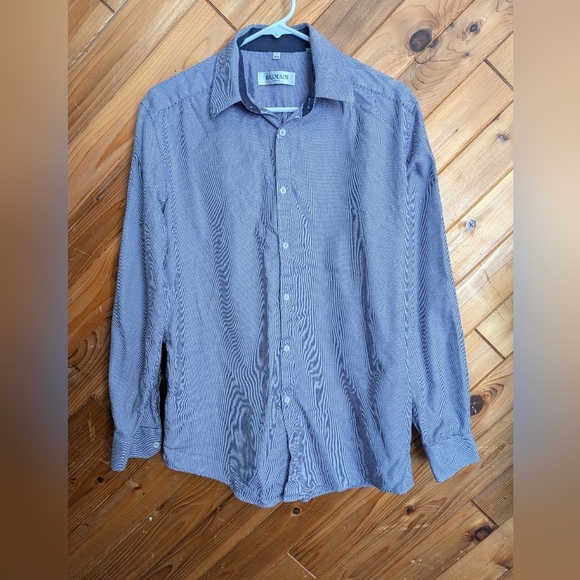 Balmain Other - Vintage Balmain Men's Purple Button Down Shirt Size Medium